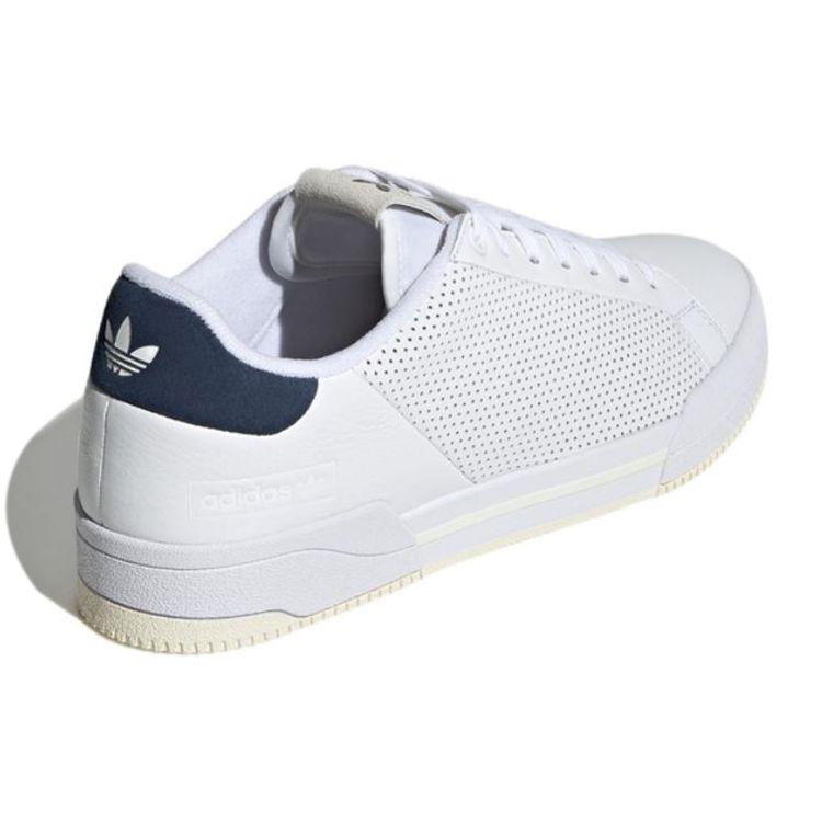 Adidas Originals Court Tourino RF Leather Casual Slip-Resistant Durable Low-Top Skate Shoes Unisex Sneakers White Blue GX4346
