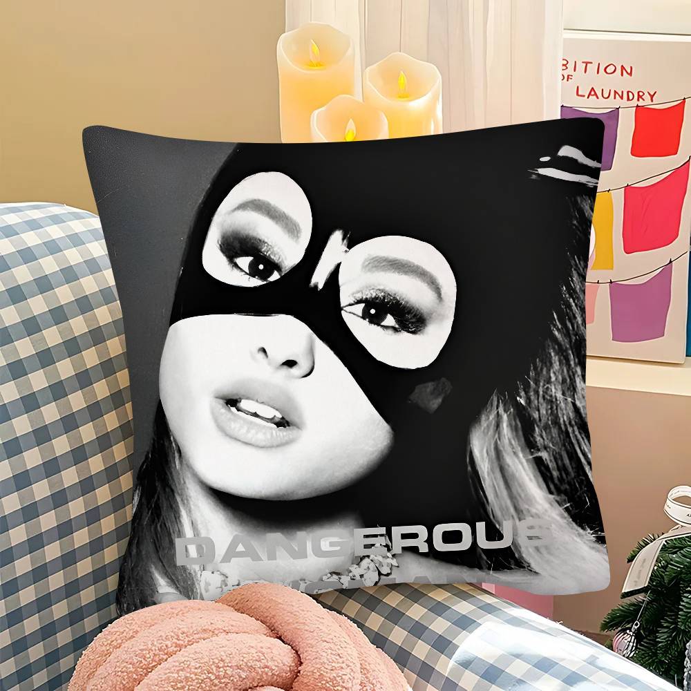 Singer A-Ariana-G-Grande Pillow Case Square Pillow Bedroom Sofa Leisure Comfort Cushion Car Living Room Home Decoration
