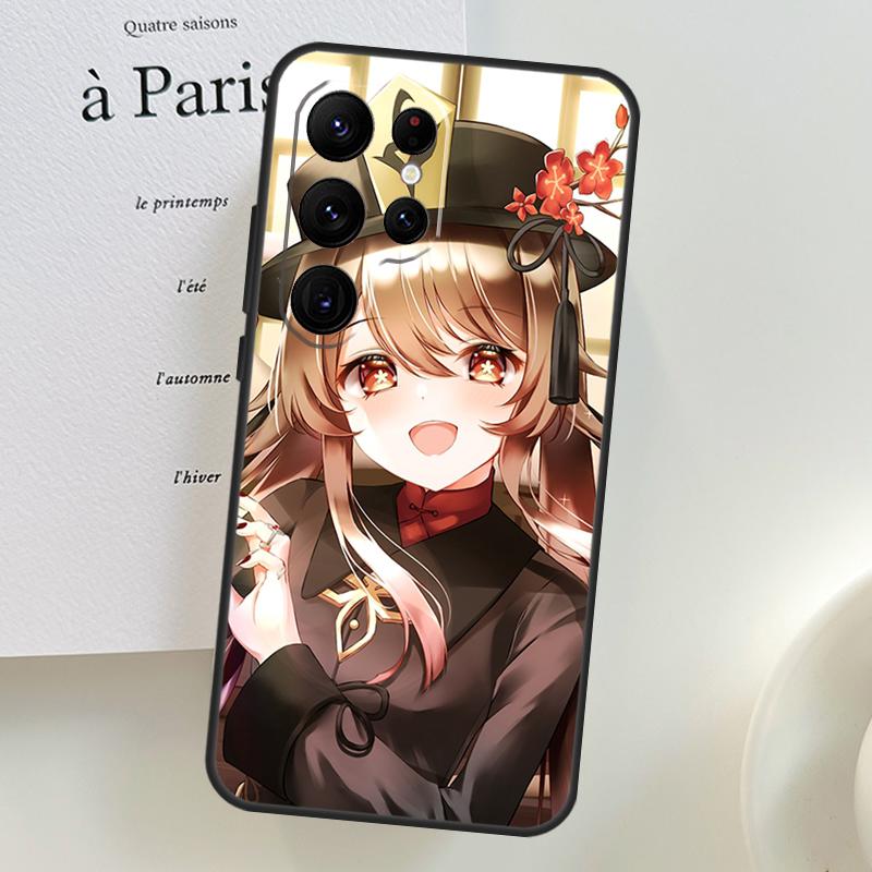 Genshin Impact Zhongli Hutao Case For Samsung Galaxy S26 Ultra S25 S24 S23 S22 S21 S10 Plus S20 FE S25 Ultra Phone Cover