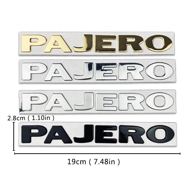 cwykqr1 Metal Car Letters Emblem Trunk Sticker for Mitsubishi PAJERO Decorative Badge Auto Body Side Decal Accessories