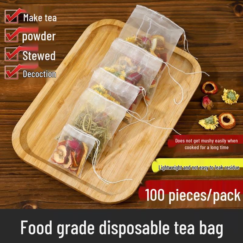 

Название этого продукта можно переписать как: Пищевые одноразовые нетканые пакеты для чая и специй для супа и заваривания чая. 6x8cm - 50 pieces