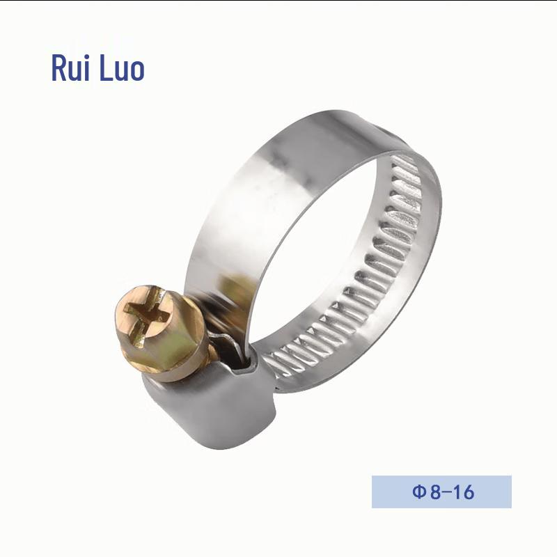Ruiluo 304 Stainless Steel German Style Hose Clamp