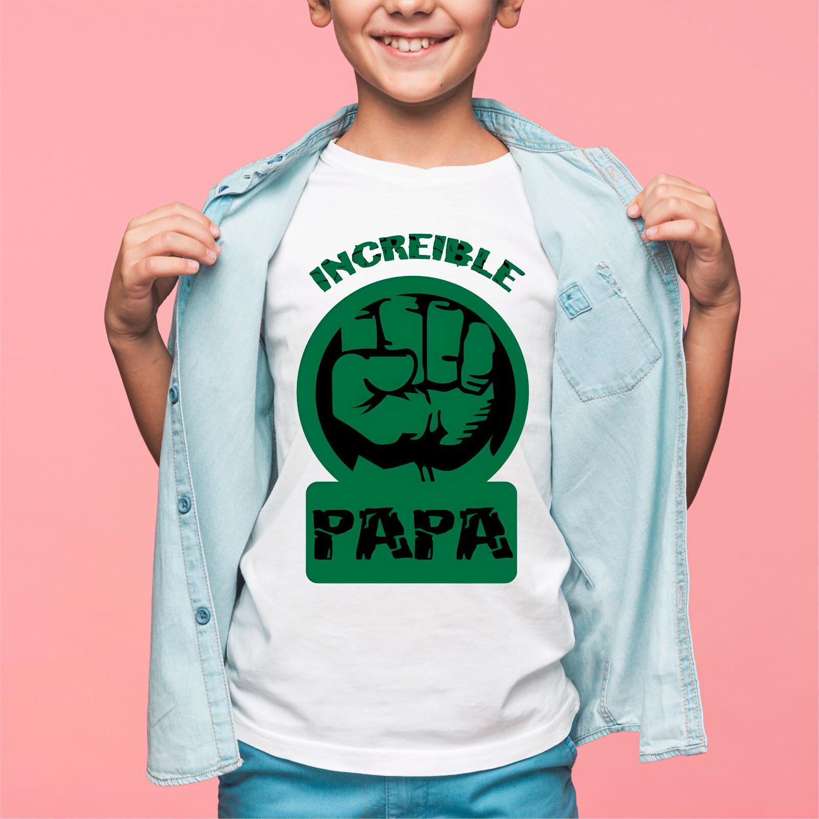 Daddy Incredible T-Shirt Super Hero Marvel Fathers Day Novelty Gift Tee Top M