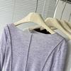 Women's Summer V-Neck Long-Sleeve Sun-Protective Knit Top