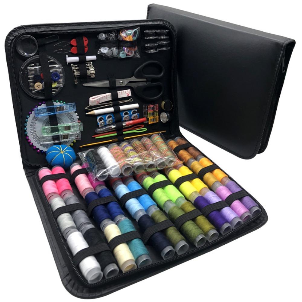 Set Kit Cucito Casa Viaggio Fai da Te Strumenti Cucito Portatili Scatola Cucito Multifunzione per Casa