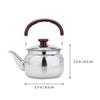 500Ml Stainless Steel Whistling Kettle Smooth Water Flow Large Saving Heat Resistant Stovetop Tea Pot Boiling Kettle