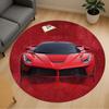 1pc SportsCar Round Chair Mat Area Rug - Non-Slip, Floor Mat for Office, Bedroom, Ideal Home Decor Christmas Gift P0811444