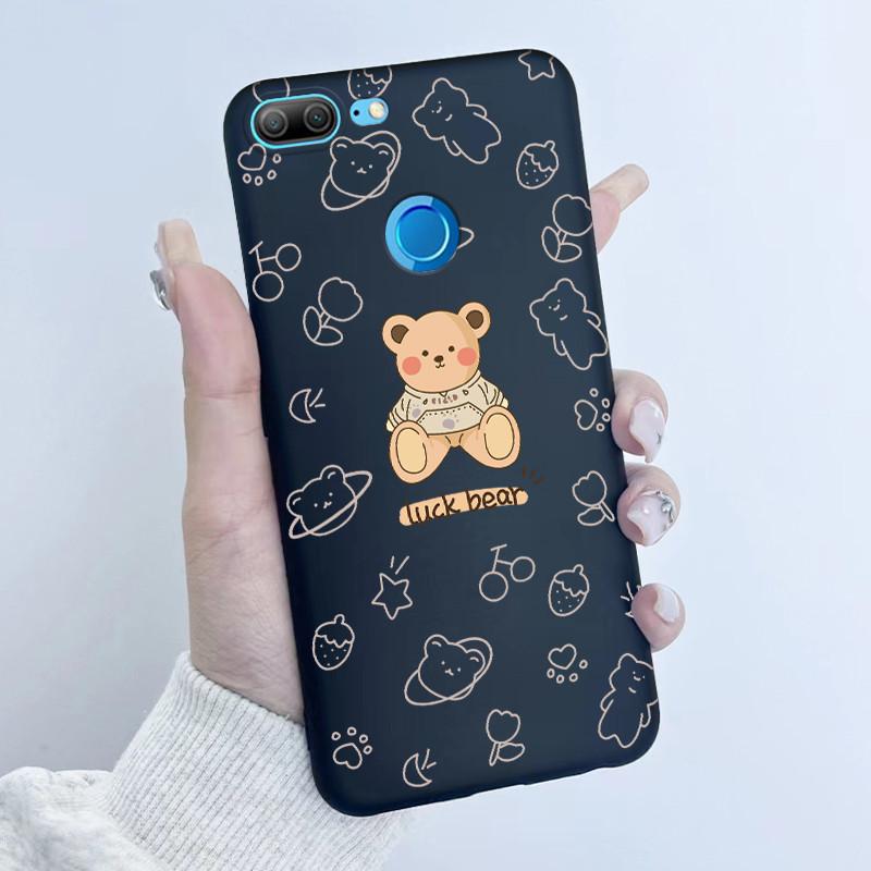 For Honor 9 Lite LLD-L21 LLD-L31 Phone Case Flower Girl Design Soft Silicone TPU Back Housing for Honor 9 STF-L09 STF-AL10 Cover