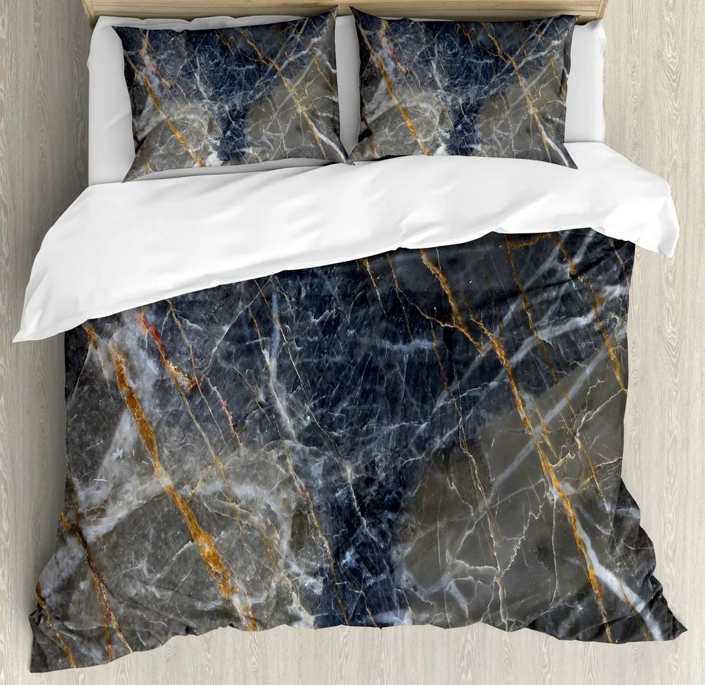 Medieval Duvet Cover Set,Heraldic Design From Middle Ages Coat Of Arms Crown Lions And Swirls, Bedroom Decorative Bedding Sets