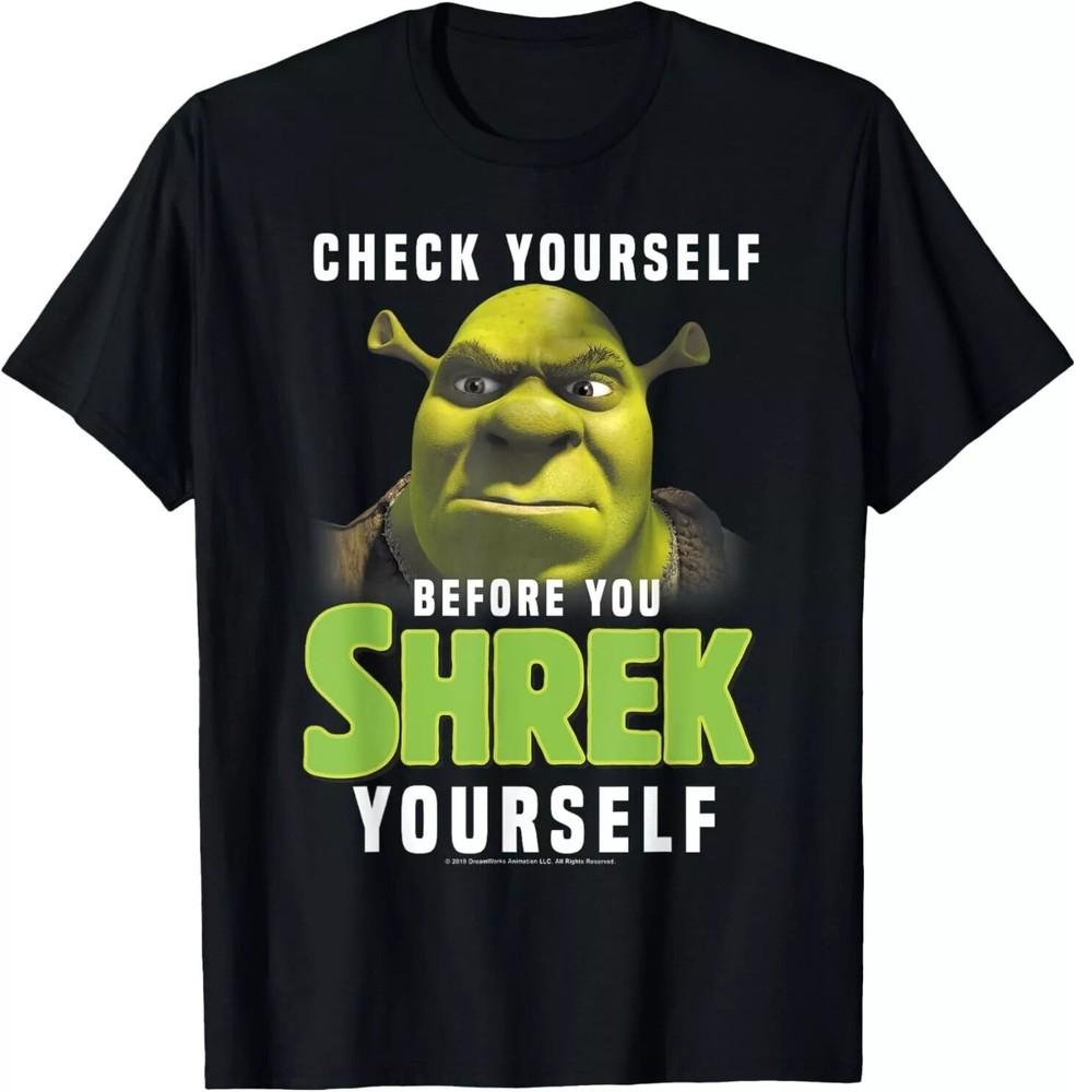Shrek Check Yourself Before You Shrek Yourself T-Shirt Unisex T-Shirt XL