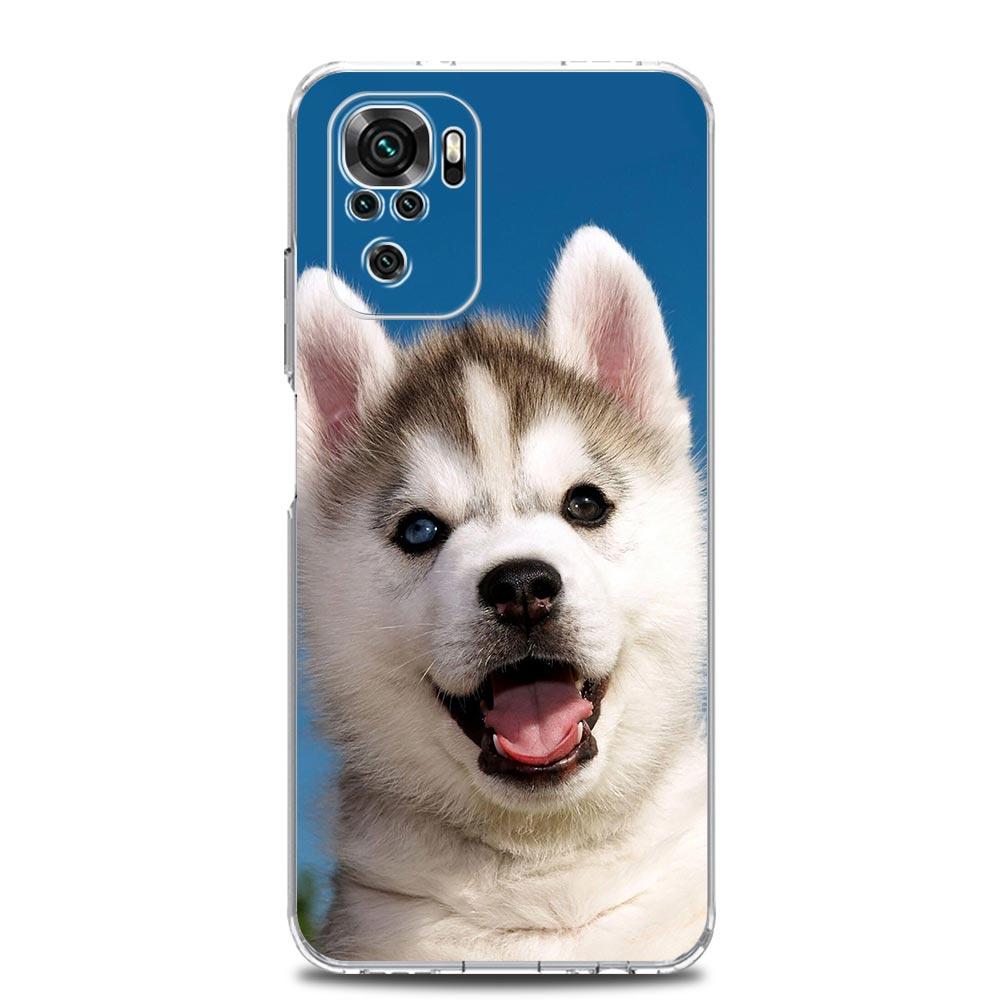 Phone Case For Xiaomi Redmi Note 14 13 12 4G 9S 9 10 11 Pro Plus 5G 14C 13C 12C 10C 9A Clear Soft TPU Cover Alaskan Husky Dog