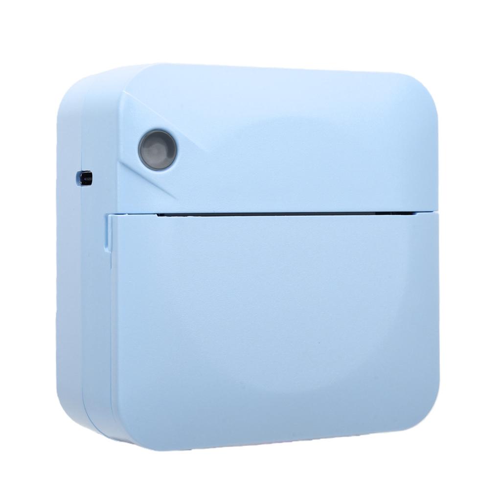 Mini Thermal Printer Bluetooth Inkless Portable Printer Pocket Label Maker with APP for DIY Photos Study Notes Blue