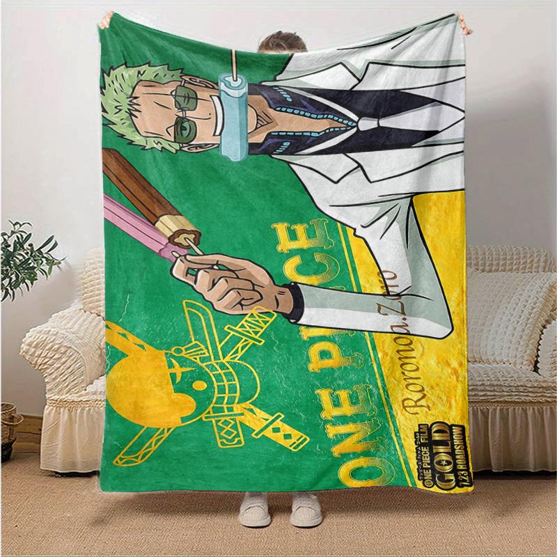 1pc Monkey D Luffy Adventure Soft Throw Blanket Flannel All Season Light Weight Living Room/Bedroom Warm Blanket. M7270152