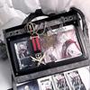 Y2K Women Fashion Denim Ita Shoulder Bag Cute Girl Transparent Pocket High-Capacity Crossbody Bag New Lolita DIY Display Handbag