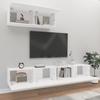 VidaXL Ensemble de meubles TV 3 pcs Blanc Bois d'ingénierie 3114478