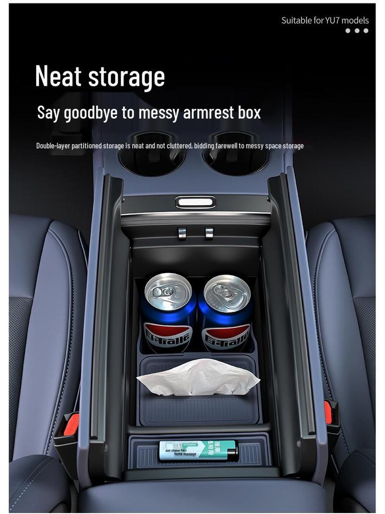 Xiaomi YU7 Car Window Button Frame Protector - Anti-slip Glass Lifter Panel Cover