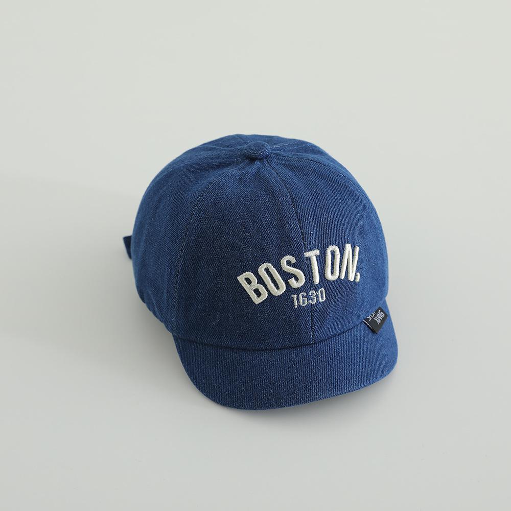 Summer Boy Girl Short Brim Duck Tongue Caps 48-50cm Letter Baby Spring Baseball Caps Outdoor Kids Sunscreen Duckbill Hats
