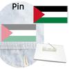 Gaza Palestine Flag Brooch Pin Acrylic Badge Clothes Accessories Gift Souvenir