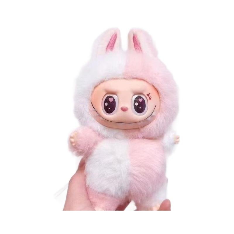 Cream Peach Fox Plushie Blind Box–Cute Kids' Toy with Soft Plush& PVCFigurine–Collectible Kawaii Stuffed Animal Keychain&Decor (Surprise Mini Doll)