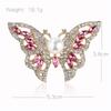 Pearl Butterfly Brooch Autumn Winter Fashion Alloy Plated Aesthetic Design Women's Clothing Accessories BFF Gift Pin