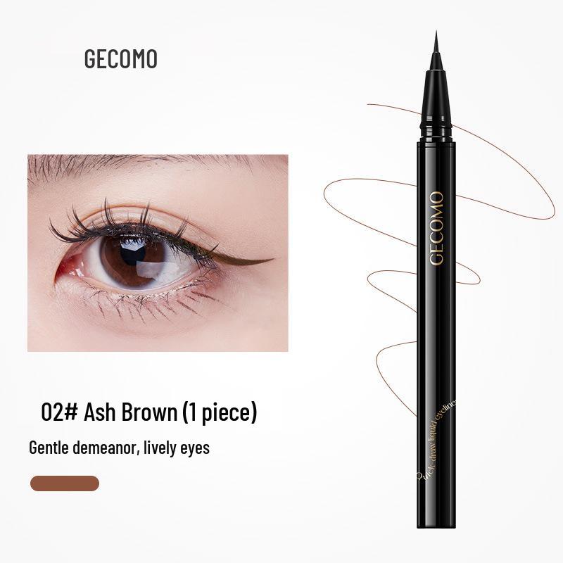 GECOMO Flowing Cloud Ultra-Fine Waterproof Eyeliner - Long-Lasting, Smudge-Proof Liquid Eyeliner for Precise Application.