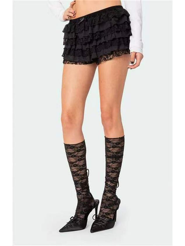 2023 Gorąca Sprzedaż Wielowarstwowa Koronkowa Spódniczka Szorty - Seksowna Pikantna Mini dla Kobiet