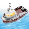 HUAJUN Remote Control Boat Toy, Small, Mini, with Light, Low Power Warning Alarm, Omnidirectional Movement, Streamlined Design, Water-Release Indicato