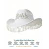 BRIDE Pendant Jazz Top Hat Wedding Carnival Festival Party Stage Performance Hat Woolen Hat