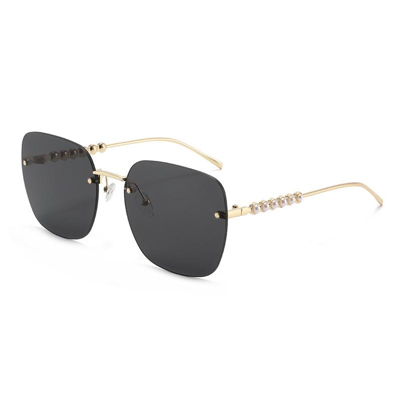 JYL TS Sunglasses UV Protection Frameless Square Pearl/3486