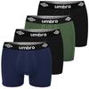 4 Szt. Umbro Bokserki - Męskie - Jakość, Bawełna, Wygoda, Oddychające - Majtki - Trwała Bielizna Męska