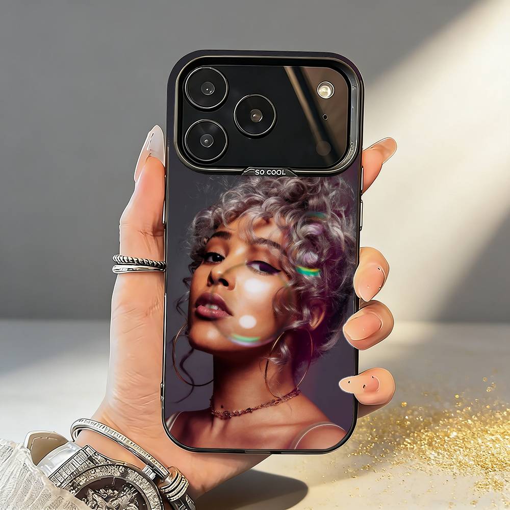 

Милый Чехол для Телефона D-Doja C-Cat Singer Для iPhone17,16,15,14,13,12,11,Pro,MAX Белый Матовый Ударопрочный Чехол iPhone16promax