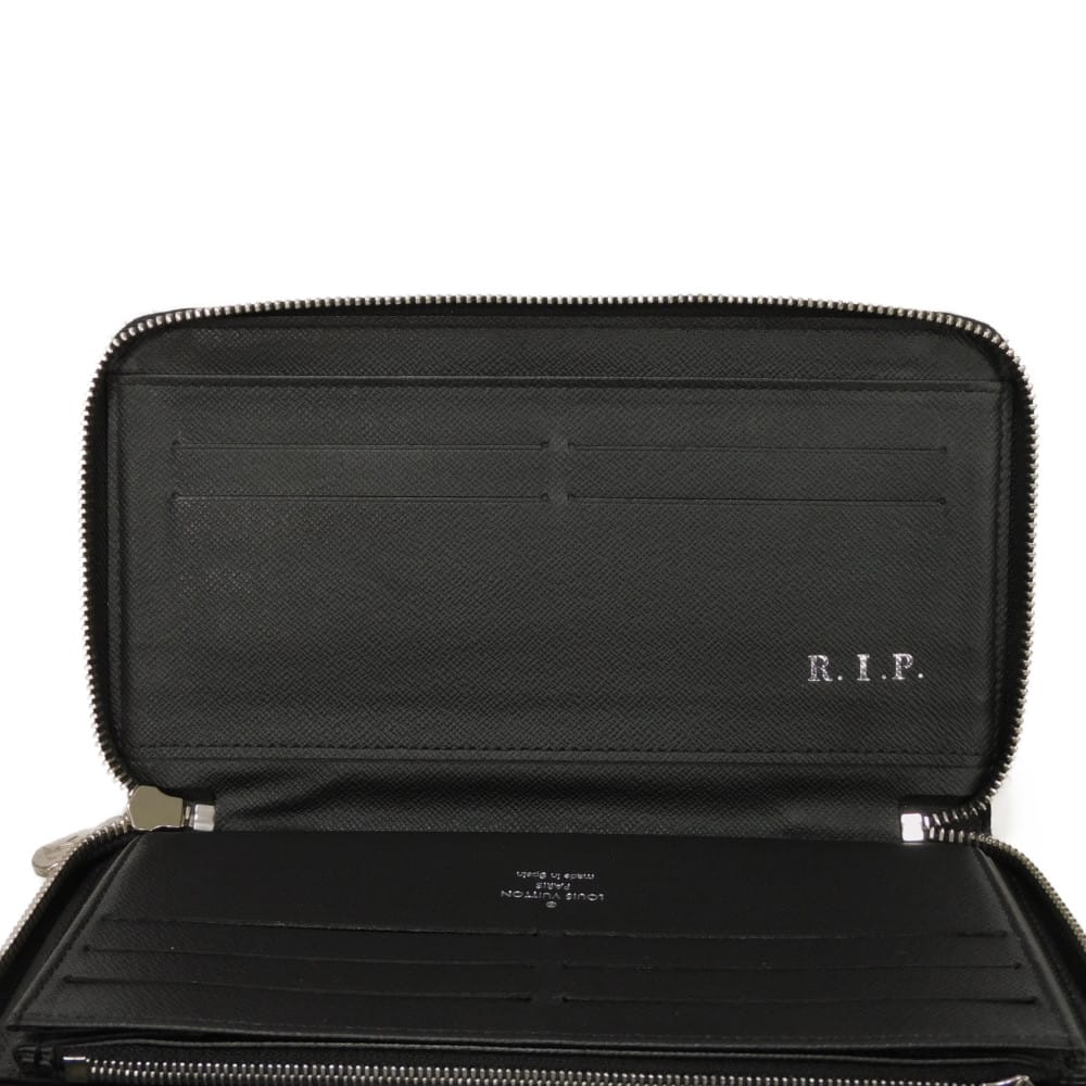 Used 12564 Zippy Organizer NM N60111 7940 Logo Black Gray Zip Around Damier Graphite Noir Men's from Japan AUTHENTIC