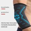 Loogdeel 1Pcs Elbow Guard Knitted Nylon Breathable Sweat Absorbing Summer Running Sport Arm Guard For Cycling Fitness Basketball