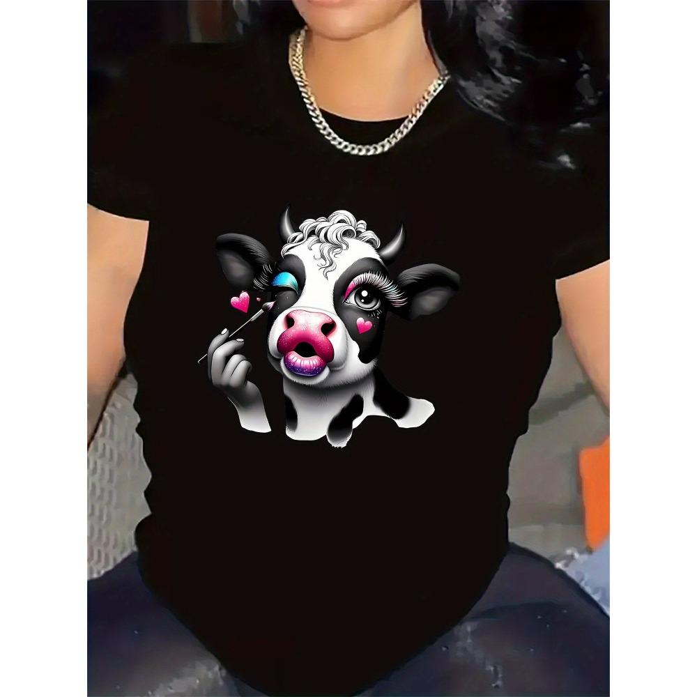 Short sleeved T-shirt casual day wear fashionable, lightweight, soft and comfortable women's top