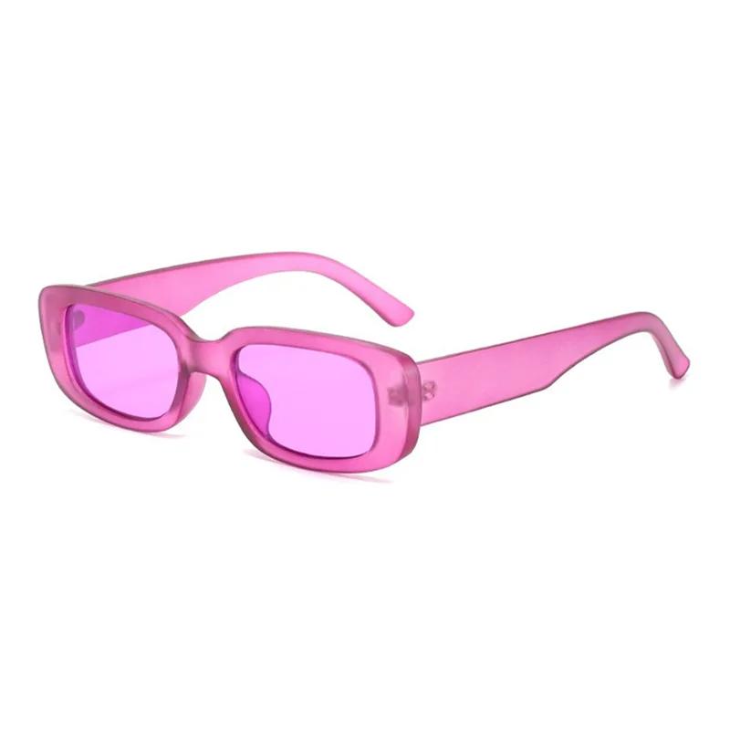 Vintage Black Square Sunglasses for Woman Luxury Brand Small Rectangle Sun Glasses Female Gradient Clear Mirror Oculos De Sol