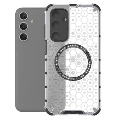Coque arrière magnétique pour Samsung Galaxy M35, étui de protection antichoc avec anneau Magsafe et chargement sans fil