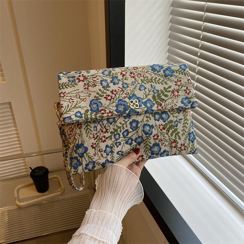 Handbag Casual Fashion Retro Unique Print Delicate Classic Flower Style Girl