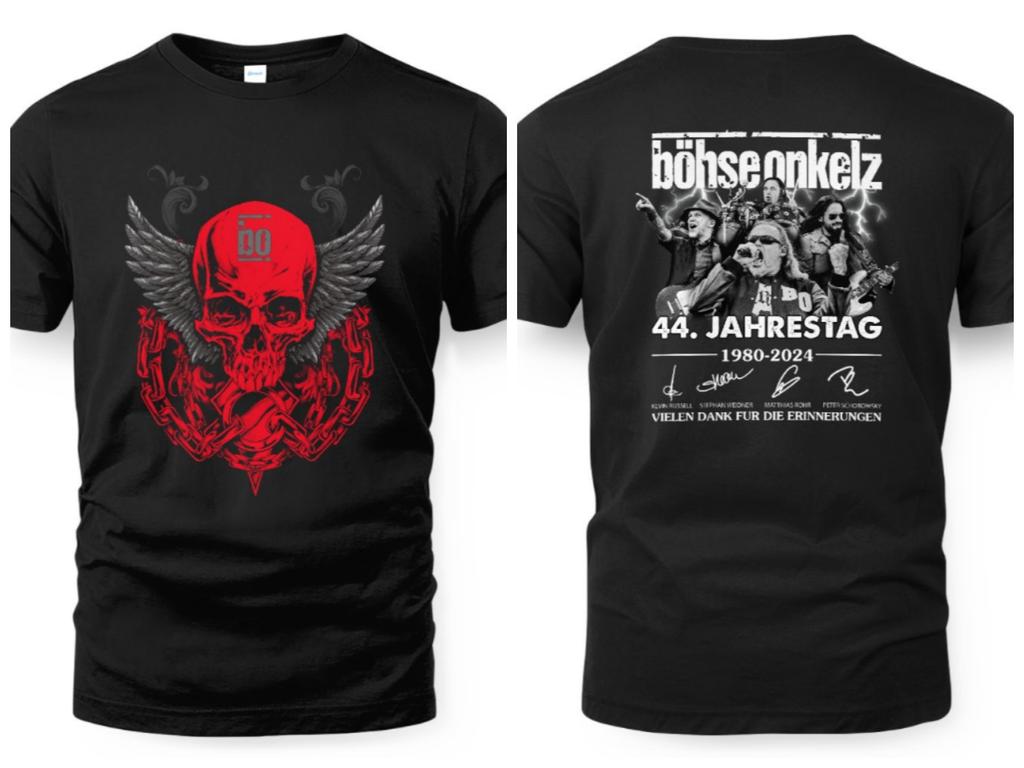 2026 Summer Hot Sale Bhse OnkelzSeitein Bhse Onkelz 46 Years Tour T Shirt Unisex Vintage Top Breathable Streetwear Casual Tee