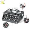 Non-Toxic Simulation Retro Typewriter Micro Building Blocks Mini Moc Bricks Model Constrution Children Toys For Kids Aldult