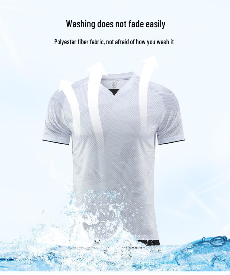 New Quick-Dry Short Sleeve Football Kit for Adults & Students - Team Sports Competition Uniforms for Children.
