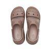 Crocs Classic Mega Crush Platform Outdoor Breathable Beach Sandals Unisex Latte 207989-2Q9