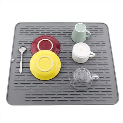 Dry Mat Large Kitchen Counter Drain Mat Bar Bar Drain Mat Silicone Bowl Mat