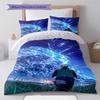 Naruto Sitting Pose Bedding Set Anime Duvet Cover Polyester Soft Comforter Bedroom Set -QJY