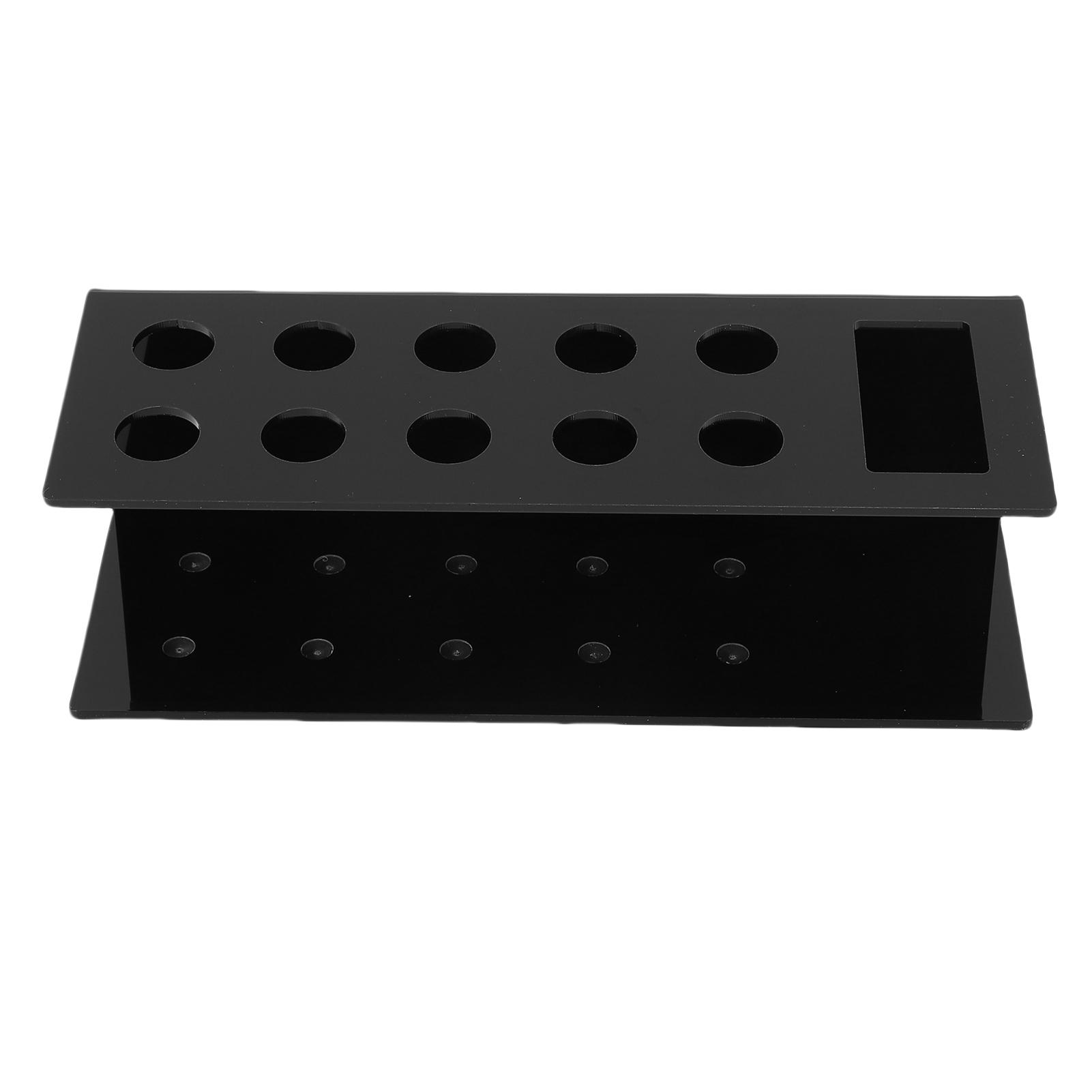 Wall Mount Marker Holder Transparent Acrylic 10 Pen and 1 Eraser Slots Whiteboard Marker Holder   for School
