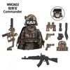 WM6147 WM6168 Serie Militare SWAT Forze Speciali Blocchi da Costruzione Soldato Commando Polizia di Città Cappello Mini Action Figure Giocattoli
