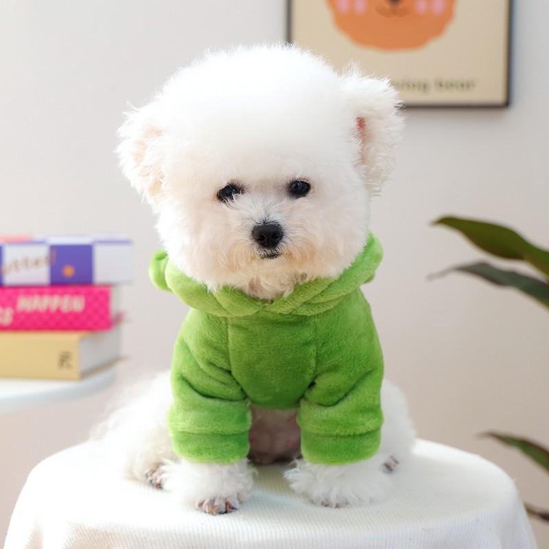 Pet Costume Frog Outfit Flannel Winter Dog Cat Clothing Casual Party Wear XS S M L XL