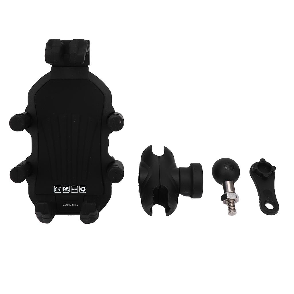 Motorrad-Handyhalter 8 Krallen 360 Grad Verstellbare Handy-Halterung Lenkerhalterung mit Vibrationsdämpfer