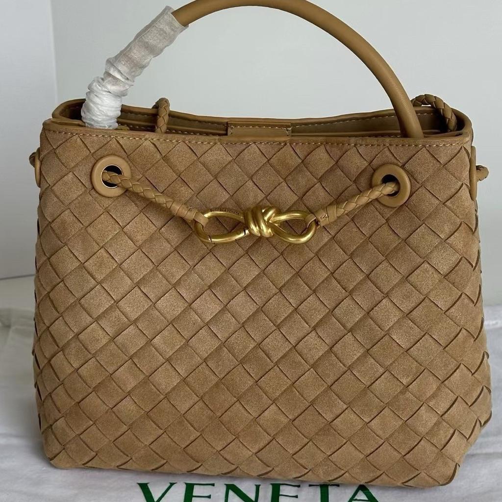 New women's bag frosted leather metal rope buckle leather woven niche simple large-capacity portable shoulder bag