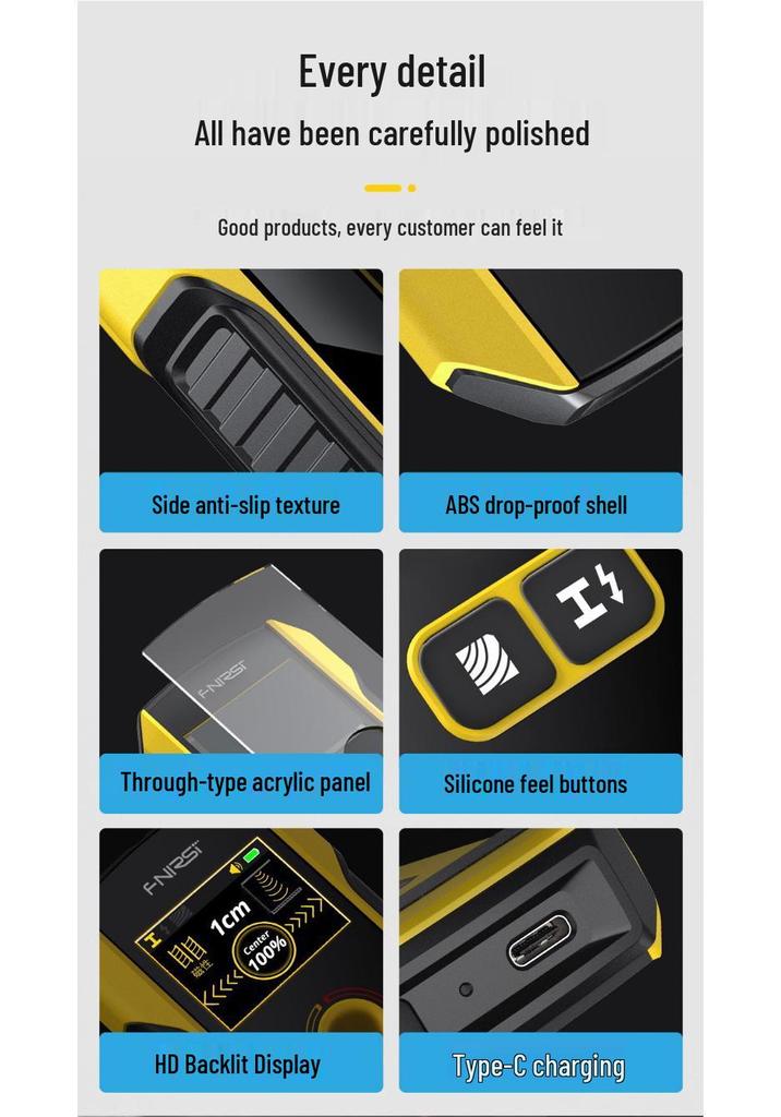 FNIRSI WD-02 High-Precision Wall Detector for Wire, Metal, and Steel Bar Detection