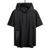 Men's Trendy Summer Hooded Short Sleeve T-Shirt for Casual Outdoor Sports